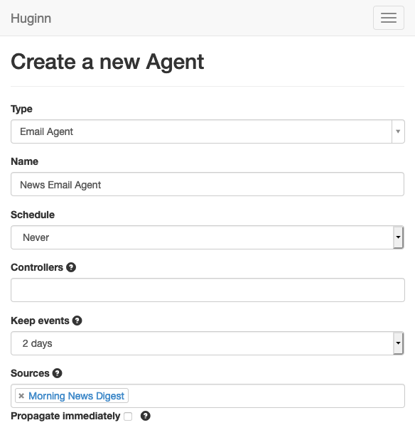 Email Agent configuration Email Agent configuration